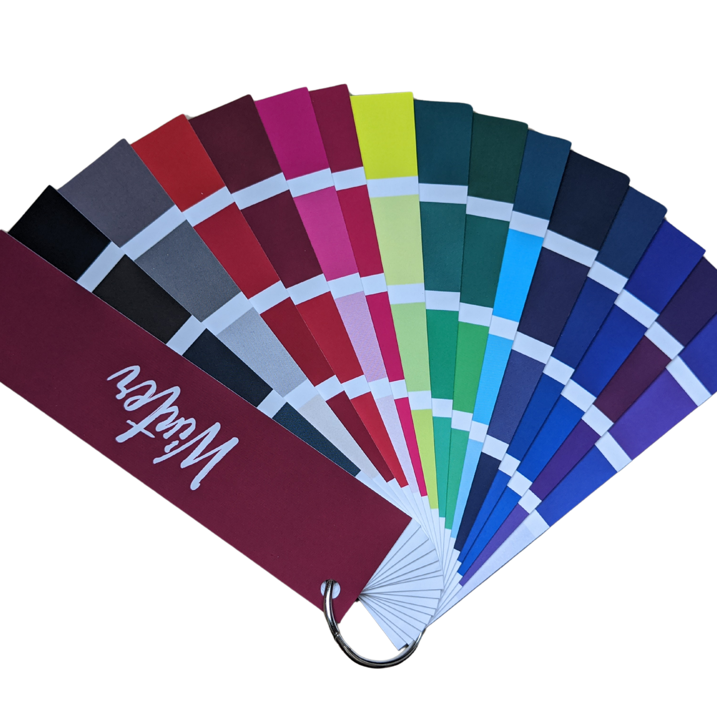 Color analysis Winter color palette fan