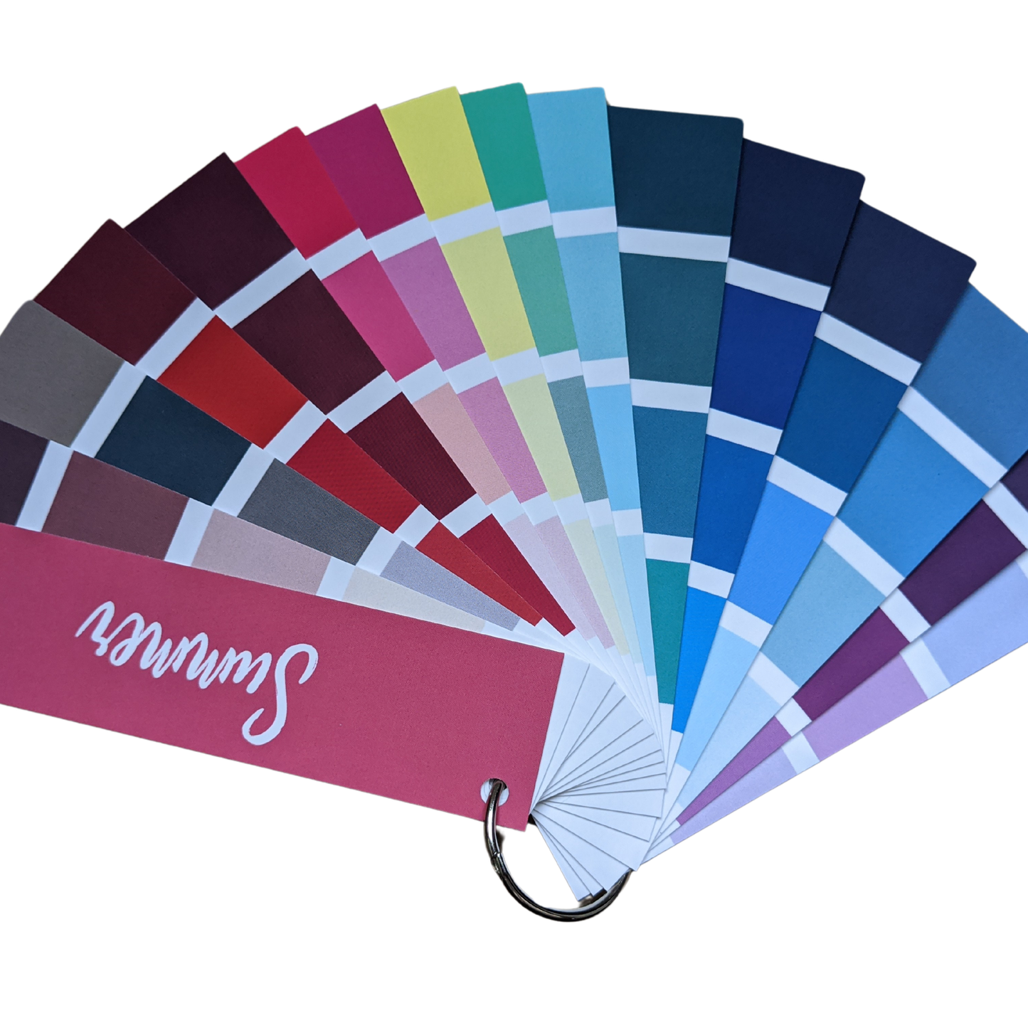 Color analysis Summer color palette fan