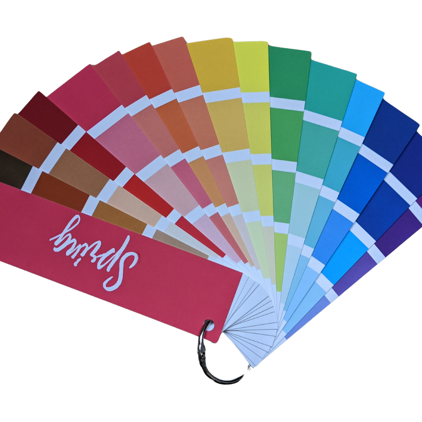 Color analysis Spring color palette fan