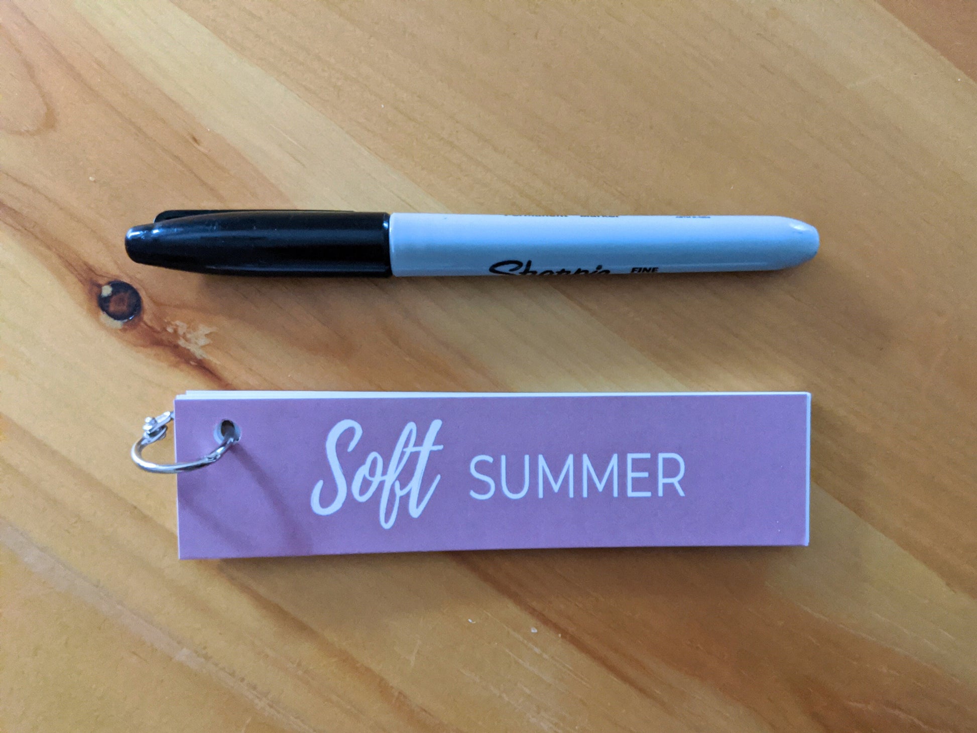 Soft Summer color palette fan