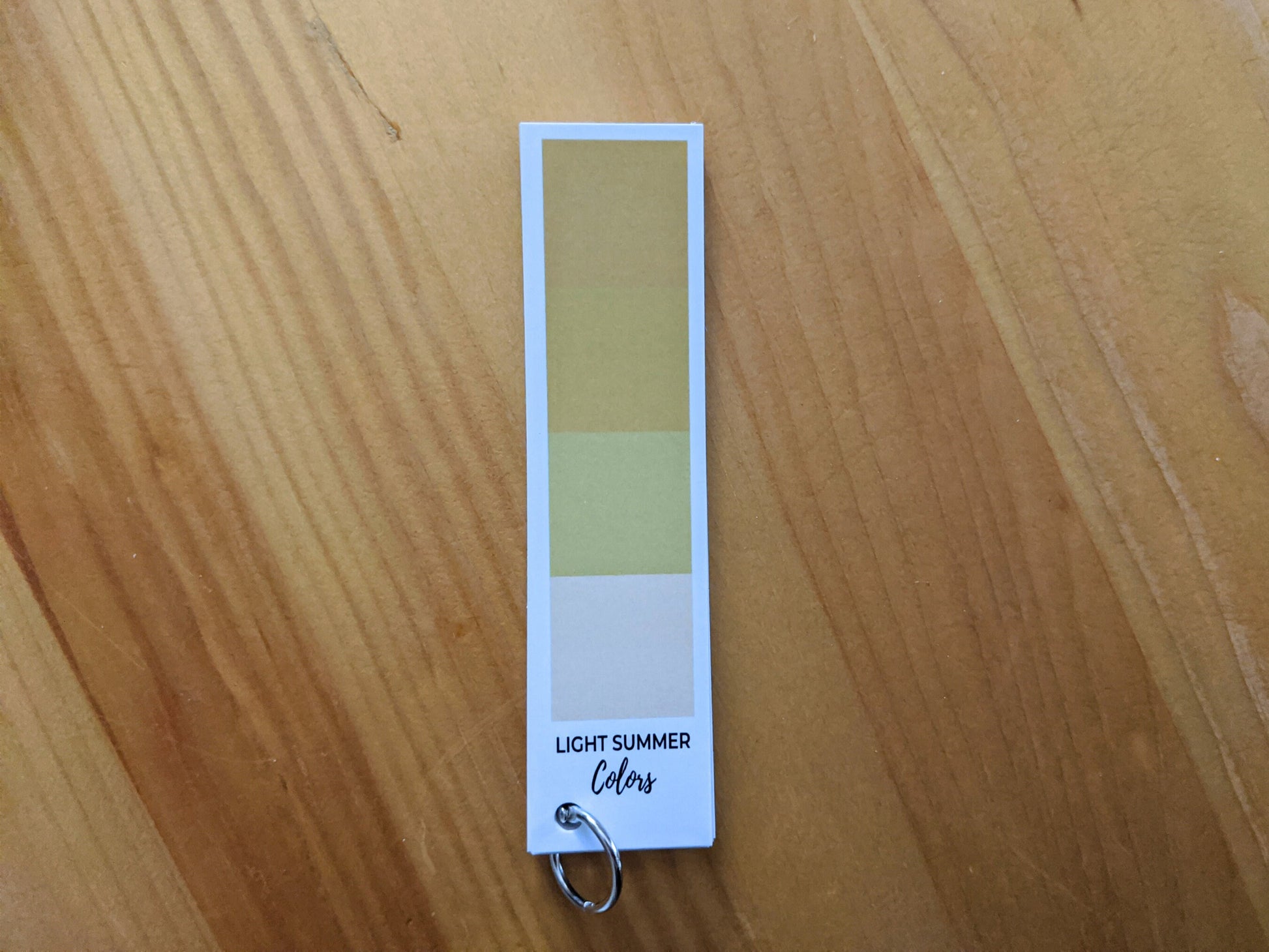 Light Summer color palette fan